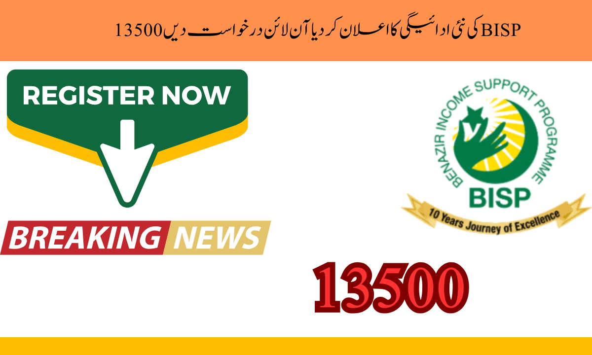 BISP نے BISP 8171 کی نئی ادائیگی کا اعلان کر دیا آن لائن درخواست دیں 13500