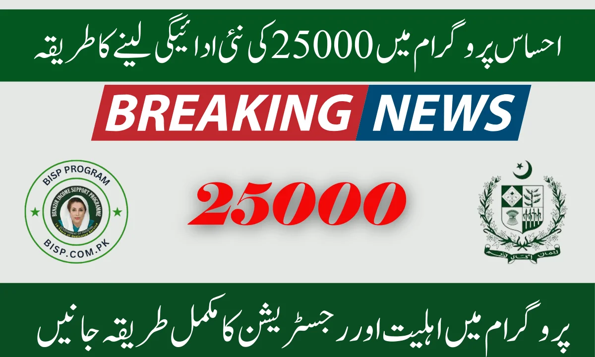 میں احساس پروگرام 25000 ادائیگی کے لیے کیسے اہل ہو سکتا ہوں؟