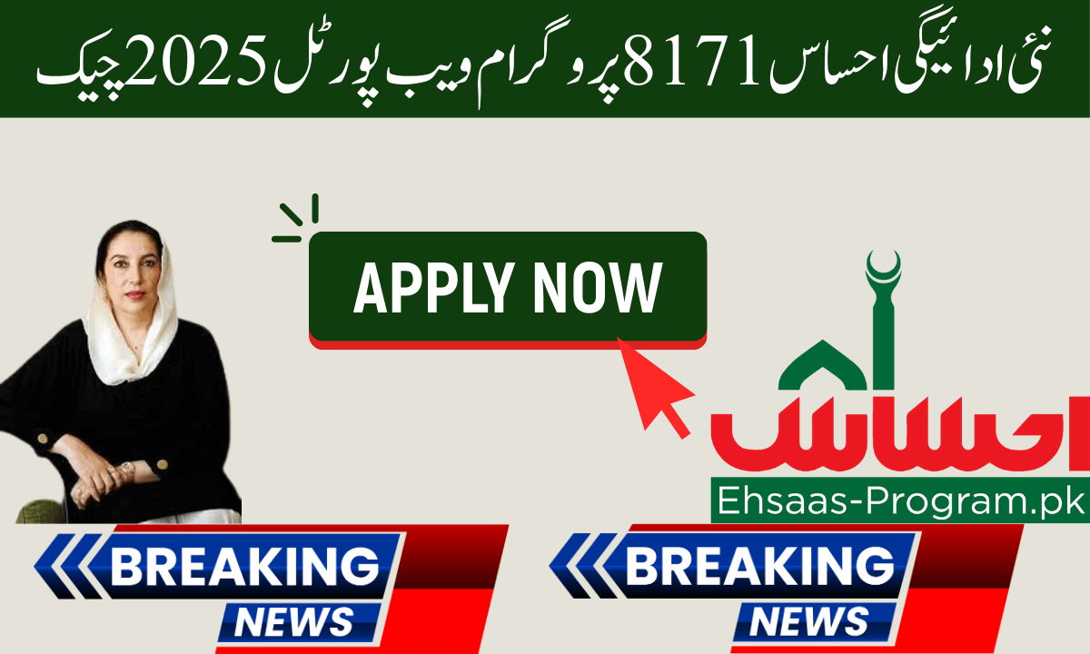 نئی ادائیگی احساس 8171 پروگرام ویب پورٹل 2025 چیک